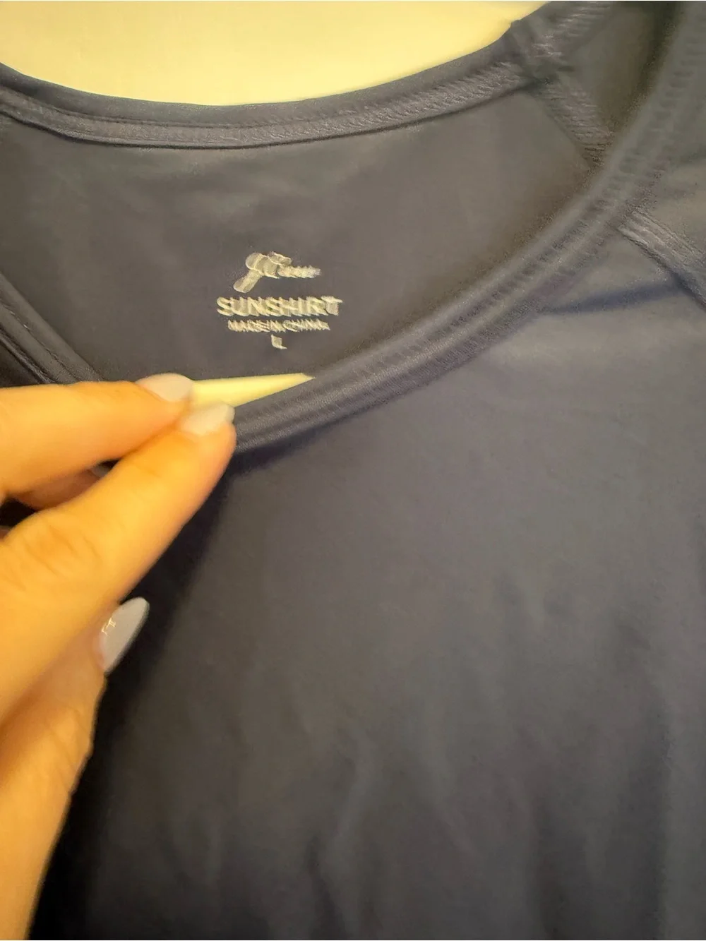 J. Crew Slate Blue Long-Sleeve Swim Tee